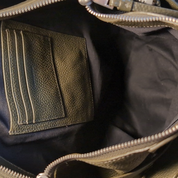 ALLSAINTS Anouck Leather Sling Olive Green - Picture 10 of 12